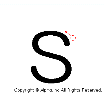 sの書き順画像低解像度版